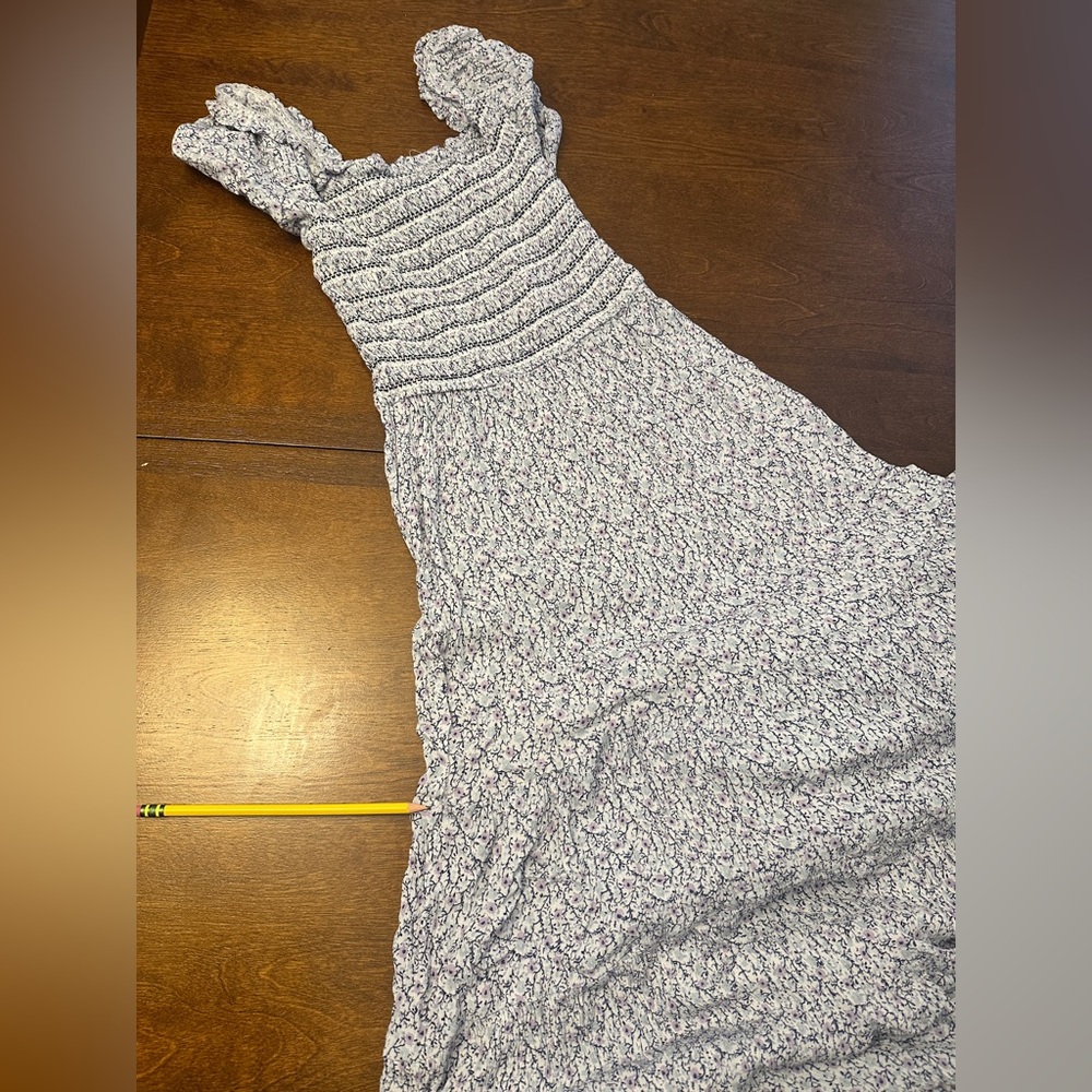 Altar'd State White and Blue Floral Maxi Dress - Picture 6 of 6